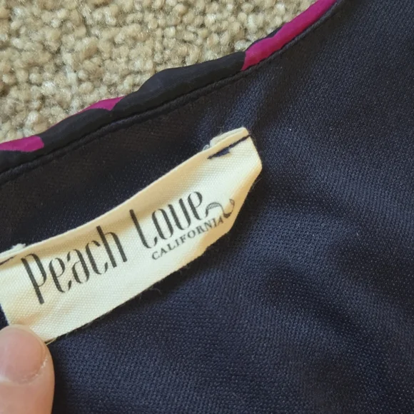 ModCloth/Peach Love California Oh My Gosh Purple Bats A-Line Dress Size M - Picture 9 of 10